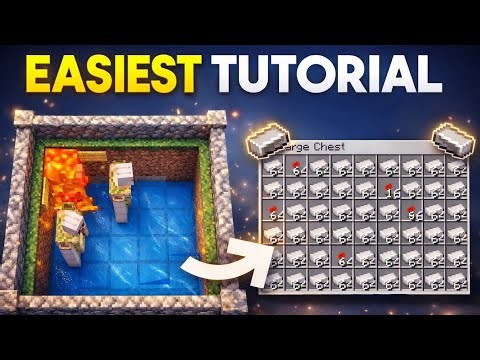 Minecraft EASY Iron Farm Tutorial! 1.21+ (300+ Iron P/H)