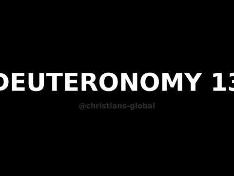 Deuteronomy Chapter 13 | Audio Bible | The Bible Experience
