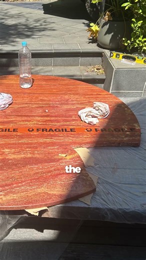 Stone Table Crack Repair | Structural Damage Stabilised And Restored