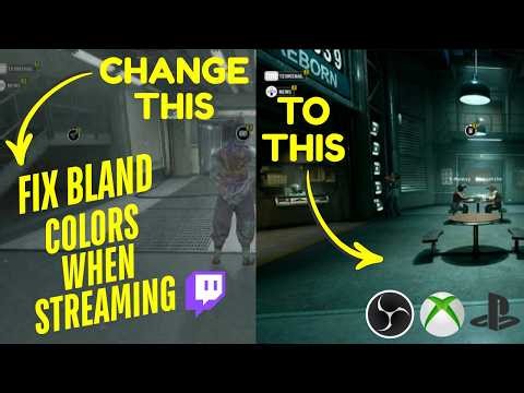 WASHED OUT COLORS IN OBS FOOTAGE - XBOX/PS5 & OBS FIX