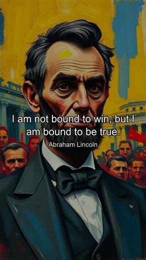 I am not bound to win, but I am bound to be true