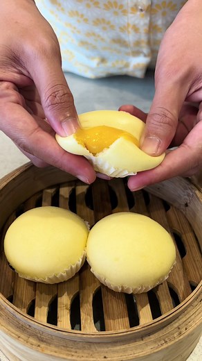 Indulge in Fluffy Egg Custard Buns at Dolly Dimsum!