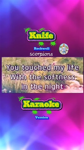 Knife Karaoke Version full lyrics — sing Scorpions (English)
