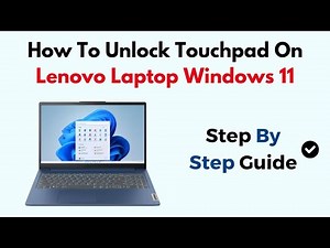 How To Unlock Touchpad On Lenovo Laptop Windows 11