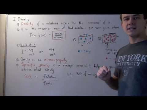 Density and Specific Gravity