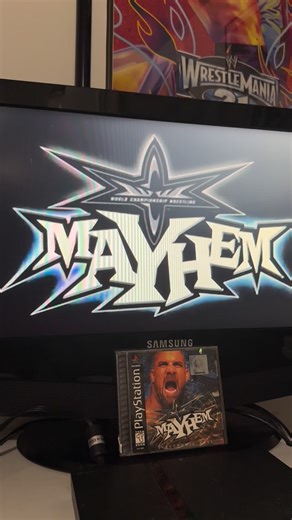 BigLPWrestling on Instagram: "WCW Mayhem for the PlayStation. #retrogaming #videogames #wrestling #wwe"
