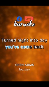 Open Arms- Journey/karaoke #karaoketime #videoketime #karaoke | SING Karaoke PAGE