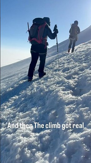 And then the Mount Kazbek climb got real: Steep became the new standard