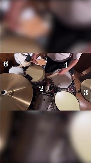 The 2:3:4:6 Polyrhythm (Polymeter) on Drums #drums #gretschdrums #drummer #polyrhythms