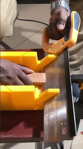 How to use the mitre box to accurately cut 45 degree angles.