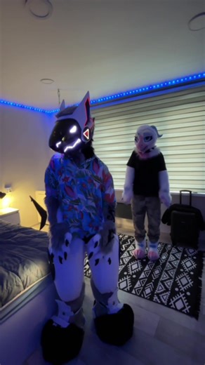 trippy furry dancing #furry #protogen #trip