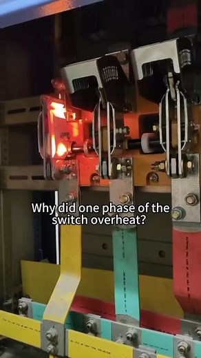 64K views · 209 reactions | Why did the phase of the switch Overheat? #electric #panels #Cable #switching #safety | Power systems protection | Facebook