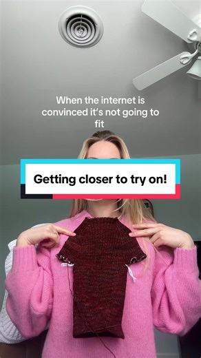 Hug Me Tight Sweater: Almost Ready to Test Fit!