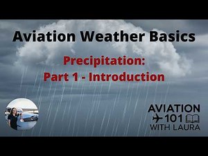 Basic Aviation Weather: Precipitation - Part 1: Intro: Meteorology For Aircraft Dispatchers & Pilots
