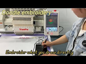 How to make doodle embroidery with Dahao A15 computer?