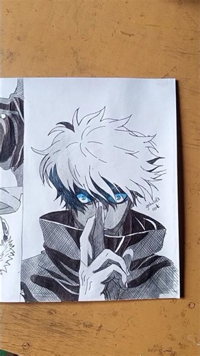 How I drew Jujutsu Kaisen characters 😳 #art #anime #jujutsukaisen #shorts