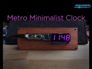 NEW GUIDE: John Park’s Metro Minimalist Clock @adafruit @johnedgarpark #adafruit