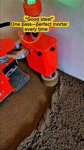 Auto Mortar Leveling! Machine Delivers Perfectly Even Spread 🤖🧱🔥