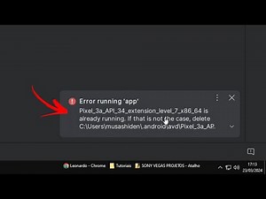Como Corrigir "Error Running App" Ao Inicializar Emulador No Android Studio IGUANA (SOLUÇÃO)