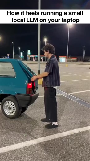 Harry on Instagram: "How it Feels Running A Small Local LLM ON Your Laptop 💻 Follow @coding_knowladge For More ❤️ #meme #Coding #Programming #llm #ai"