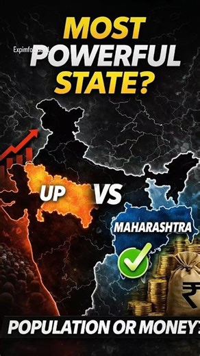 😨 India Ka Sabse Powerful State Kaun Hai? Map Animation ll #shorts #viral
