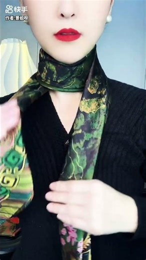 Gentle knot, Strong Style! Chic Scarf Styling:Quick Way to Tie and Scarf? instantly Chic:scarf style