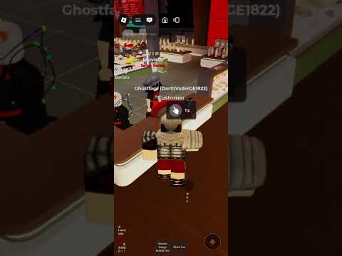 Roblox roman soldier makes an appearance at frappe restruant roleplay gameplay