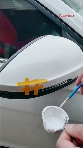 DIY Car Side Mirror Scratch Removal. #automobile