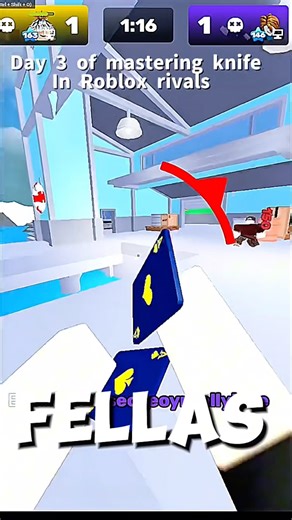 Day 3 of mastering knife in Roblox rivals #roblox #rivals #gaming #edit
