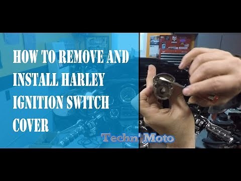 Remove and Install Harley Ignition Switch Cover | Techn' Moto