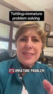 How to get Kids’ to stop tattling: teaching them big problems versus little problems