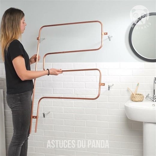 Copper Pipe Towel Rack Bend