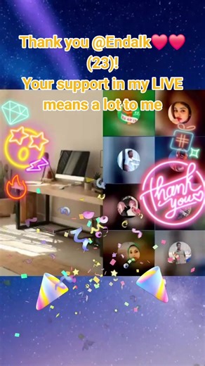 Endalk❤❤(23), thank you for the incredible support in my LIVE! I will keep creating better LIVE content! @Endalk❤❤(23) #livegift #confetti #corgi