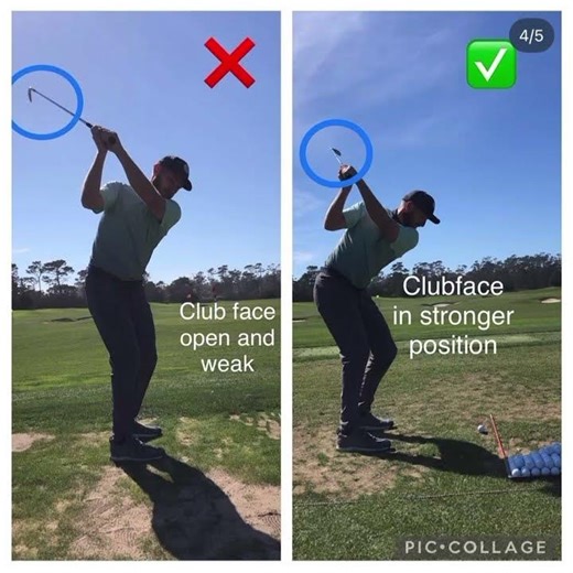 How To Fix An Open Clubface #golf #golfcoach #golfskill #golfgear #golfswing #golfnetwork