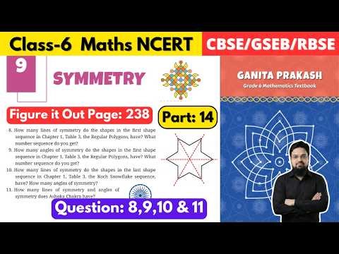 Class 6 Maths Ganita Prakash Chapter 9 Symmetry | Part 14 #grade6math