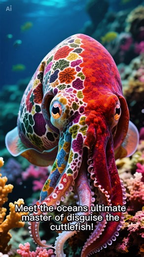 Cuttlefish change color & texture in LESS THAN A SECOND?! 🦑🌈 Masters of disguise exposed 🤯 Colorblind yet perfect camouflage… how?! Watch till the end—your mind will be blown! What’s the wildest ocean fact you know? Comment below 👇 #fyp #foryou #Cuttlefish #Viral #DidYouKnow