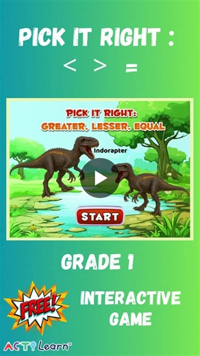 #mathgame #crocodilemath #numbercomparison #actilearnplay #kidslearning #grade1math | ActiLearn