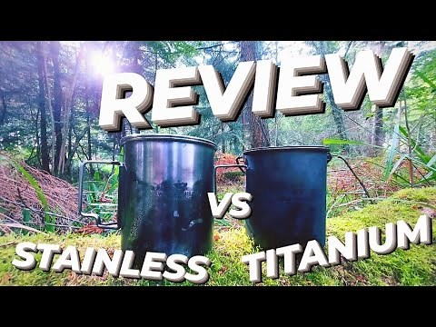 Titanium Vs. Stainless Steel Cookware | Wildcamping International 750ml Cooking Pots (Review 2021)