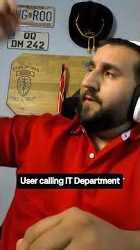 User calls the IT Department #itsupport #helpdesk #techhumor