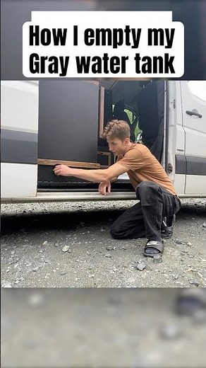 How I Drain My Gray Water Tank In My Camper Van
