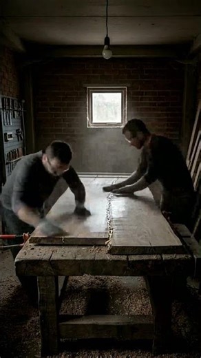 No AI instant generation—just real woodworking process compressed into cinematic storytelling.