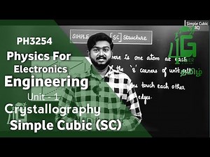 Simple Cubic Structure in Tamil | Physics for Electronics Engineering in Tamil | PH3254 | Unit 1
