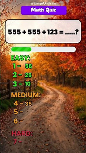 Math Quiz | Easy To Hard Level #quiz