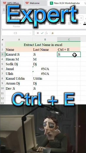Pro vs Expert | Extract Last Names in Excel | Office Excel Pro