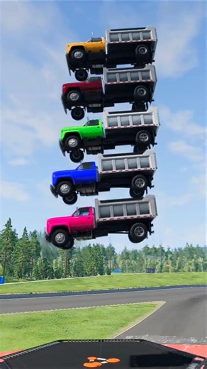 Multiple loader Drop Crash - BeamNG.Drive #shorts #beamngdrive