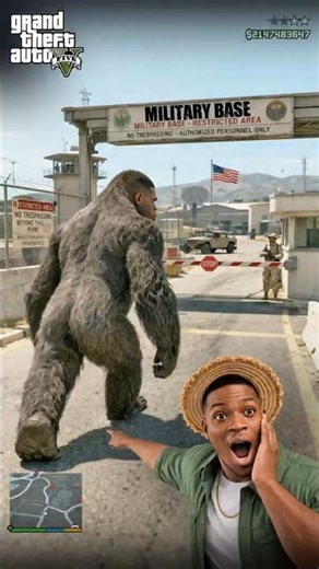 I Entered GTA 5 Military Base as Different Animals