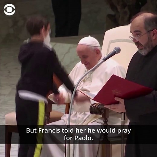 Did a brush with Pope Francis help to heal a 10-year-old boy who was sick? His mom believes so: “Thank you for the miracle.” https://cbsn.ws/2YZgUaw | CBS Evening News