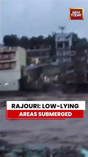 J&K Rains: Flood-Like Situation In Rajouri As Heavy Rain Inundates Low-Lying Areas | Monsoon