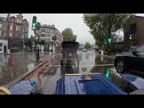 part 2 drivers eye view 2025 London to Brighton veteran car run in 1903 Humberette
