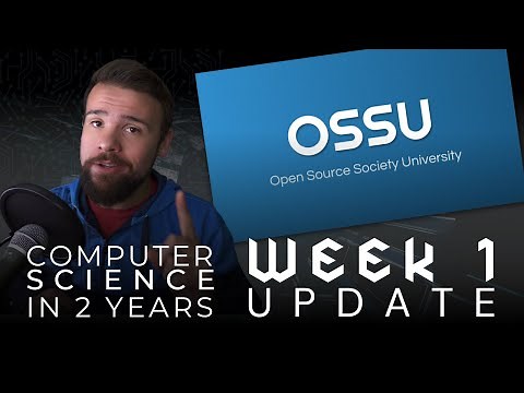 Computer Science in 2 Years | Week 1 Update | OSSU